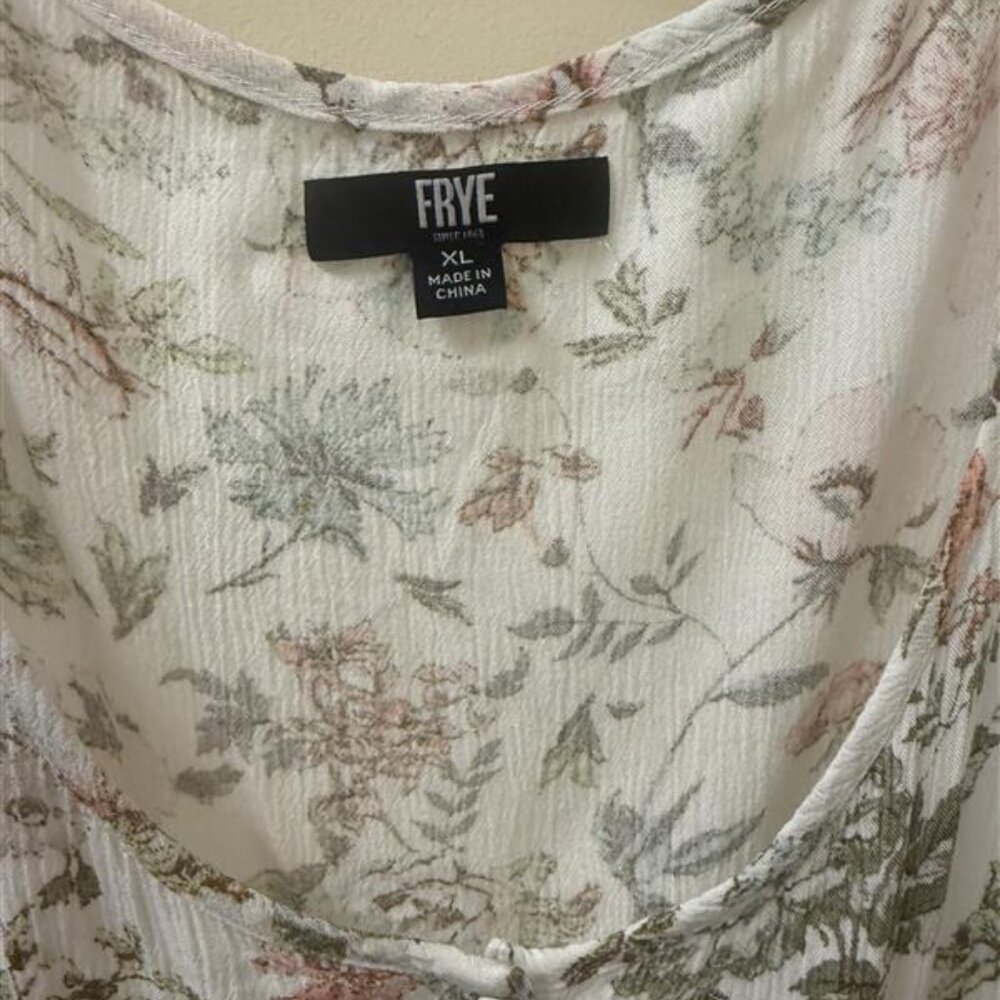 FRYE Floral Button Midi Dress w/ Pockets - Size XL - Picture 8 of 8